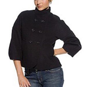 BCBG high quality wool crop jacket peacoat